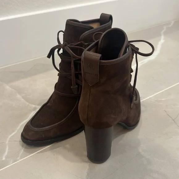 Ralph Lauren suede leather booties - Picture 2 of 5